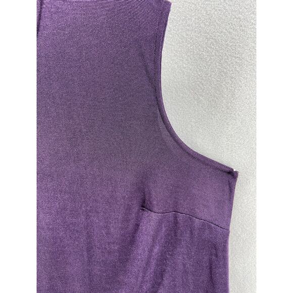 NWT COLDWATER CREEK Sweater 3X Purple Sleeveless Slinky Fabric Cami‎ Round Neck - Picture 3 of 10